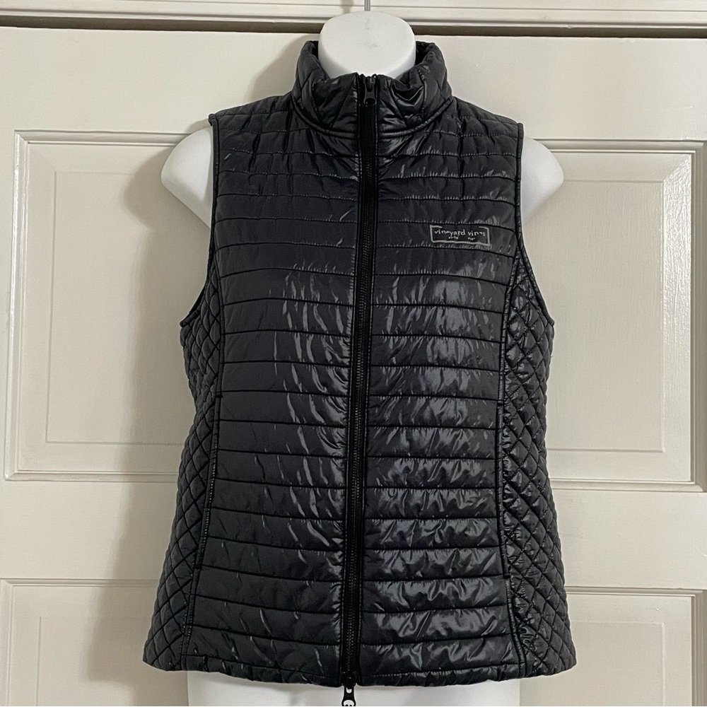 Vineyard Vines Lightweight Puffer Vest Black